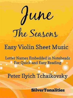 cover image of June the Seasons Easy Violin Sheet Music